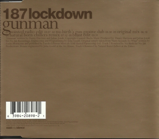 187 Lockdown  ‎  Gunman (EW140CD)
