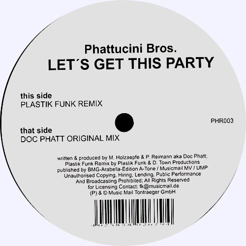 Phattucini Bros. - Let's Get This Party (Plastik Funk Remix).mp3