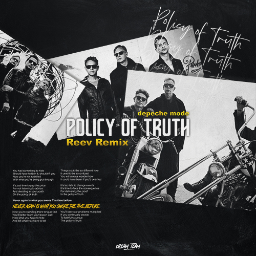 Depeche Mode - Policy Of Truth (Reev Remix) [2018]