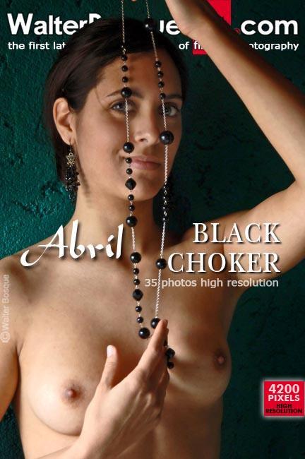 Abril - Black Choker - 35 images